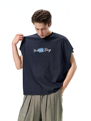 Liber Summer Men's None Solid Color T-shirts