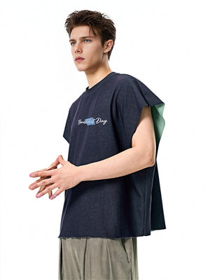 Liber Summer Men's None Solid Color T-shirts