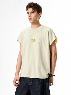 Liber Summer Men's None Solid Color T-shirts