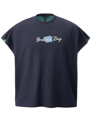 Liber Summer Men's None Solid Color T-shirts
