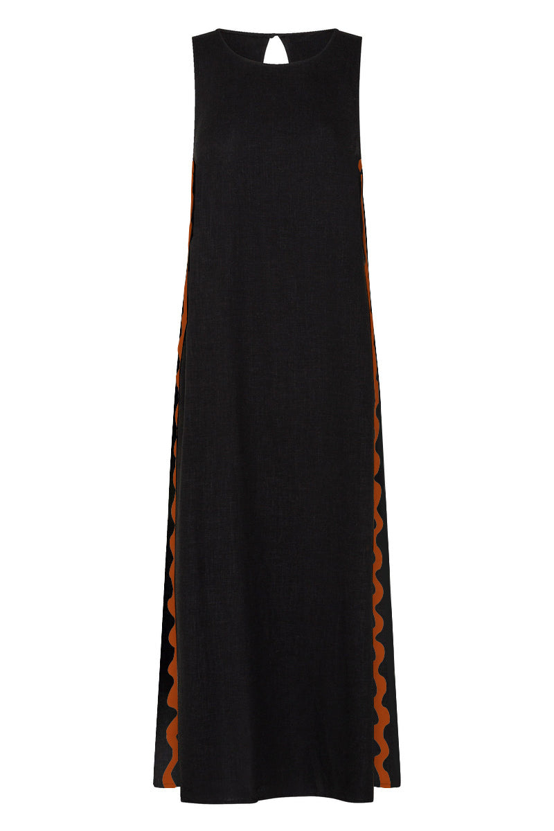 Liber SS Women's Solid Color Maxi Dress