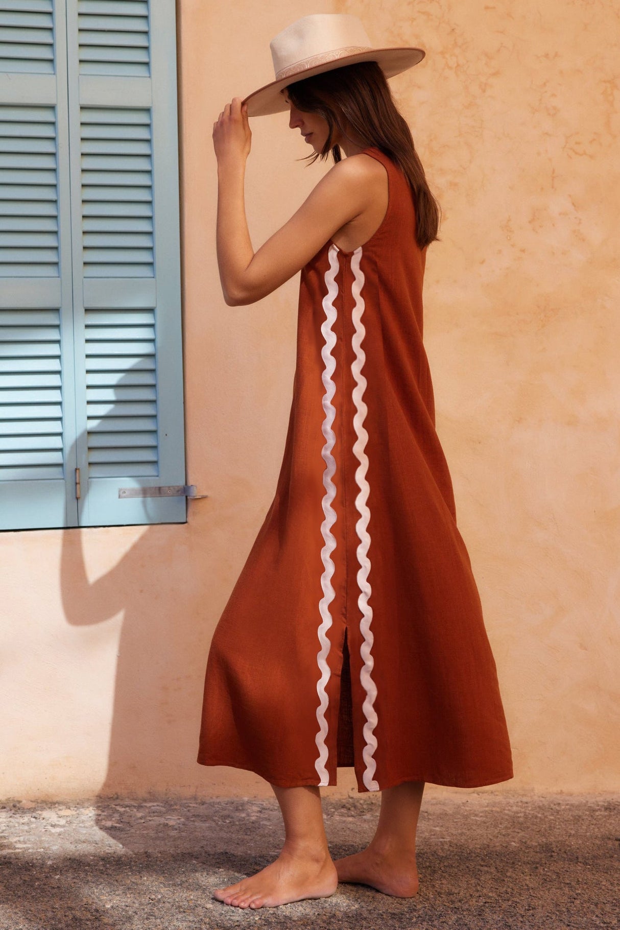 Liber SS Women's Solid Color Maxi Dress