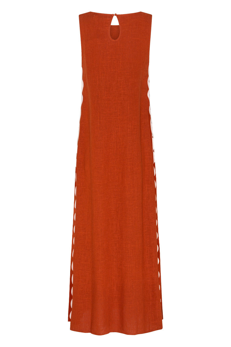 Liber SS Women's Solid Color Maxi Dress