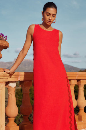 Liber SS Women's Solid Color Maxi Dress