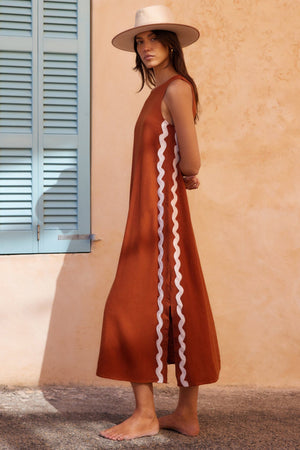 Liber SS Women's Solid Color Maxi Dress