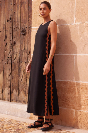 Liber SS Women's Solid Color Maxi Dress