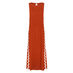 Liber SS Women's Solid Color Maxi Dress