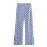 Liber SS Women's Plaid Two-Piece Suit