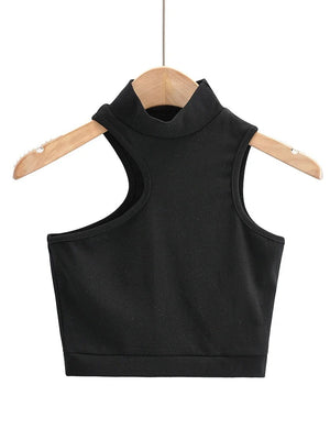 Liber Spring Women's Navel Solid Color T-shirts