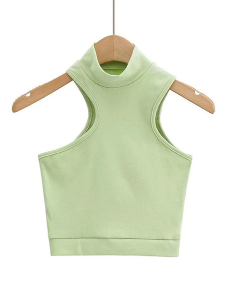 Liber Spring Women's Navel Solid Color T-shirts