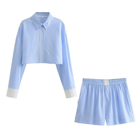 Liber SS Women's Solid Color Two-Piece Set