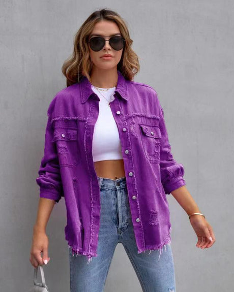 Liber SS Women's 16 Solid Color Cover Up Shirt