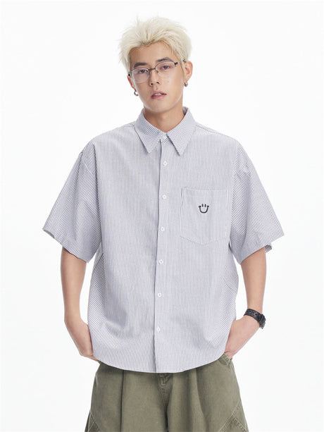 Liber SS Men's Embroidered Shirt