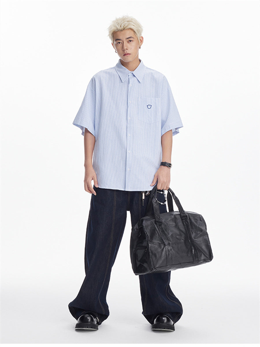 Liber SS Men's Embroidered Shirt