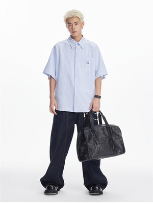 Liber SS Men's Embroidered Shirt