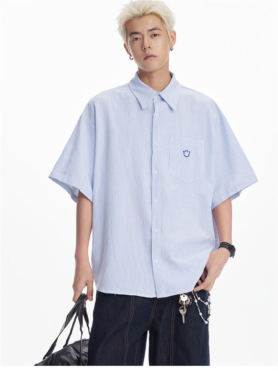 Liber SS Men's Embroidered Shirt