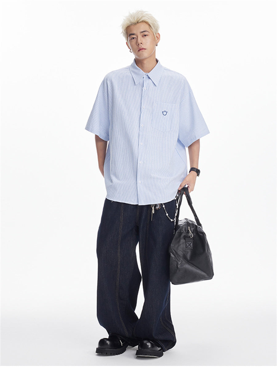 Liber SS Men's Embroidered Shirt