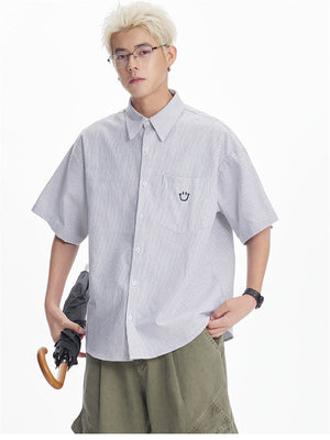Liber SS Men's Embroidered Shirt