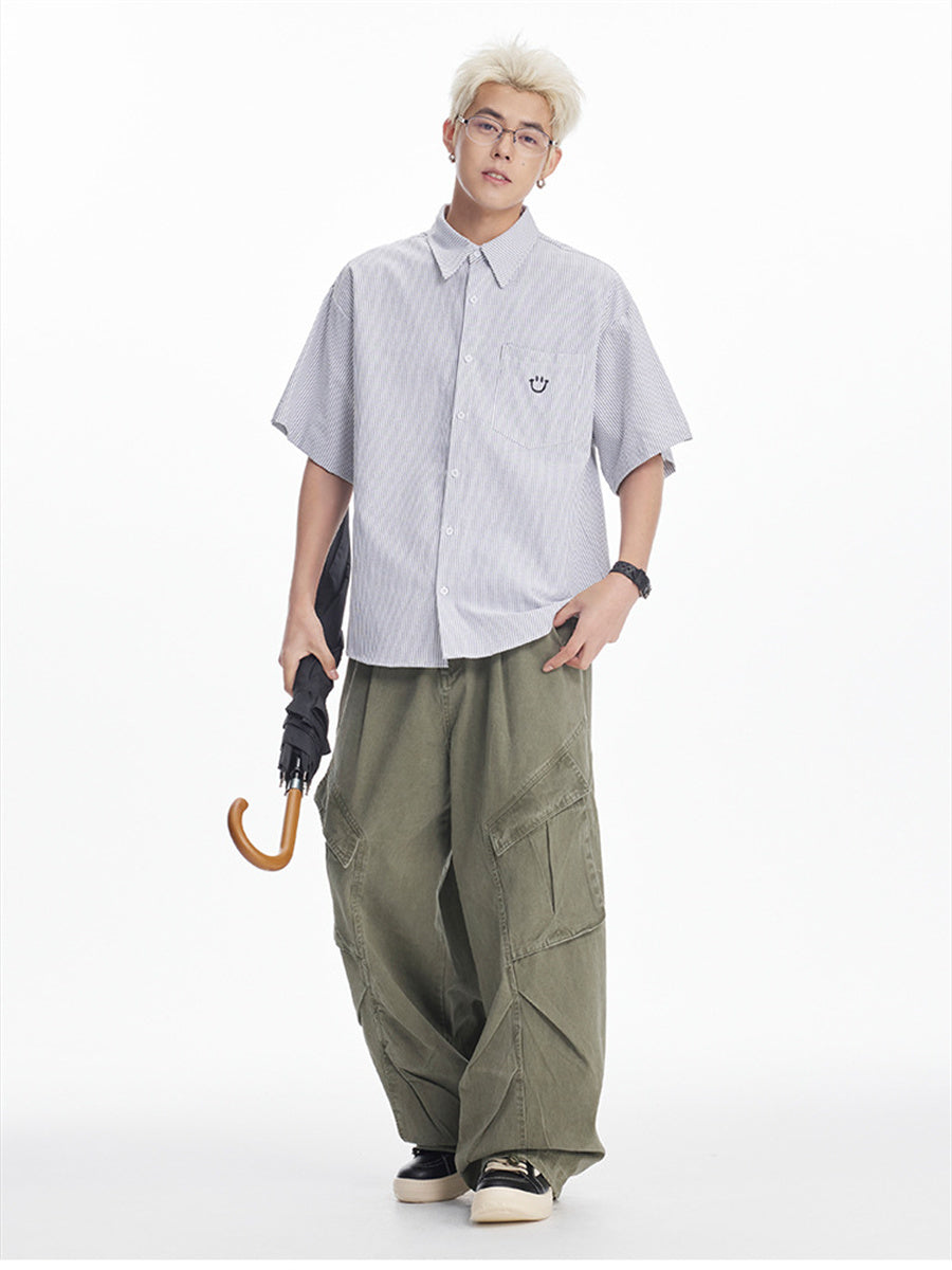 Liber SS Men's Embroidered Shirt