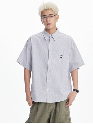 Liber SS Men's Embroidered Shirt