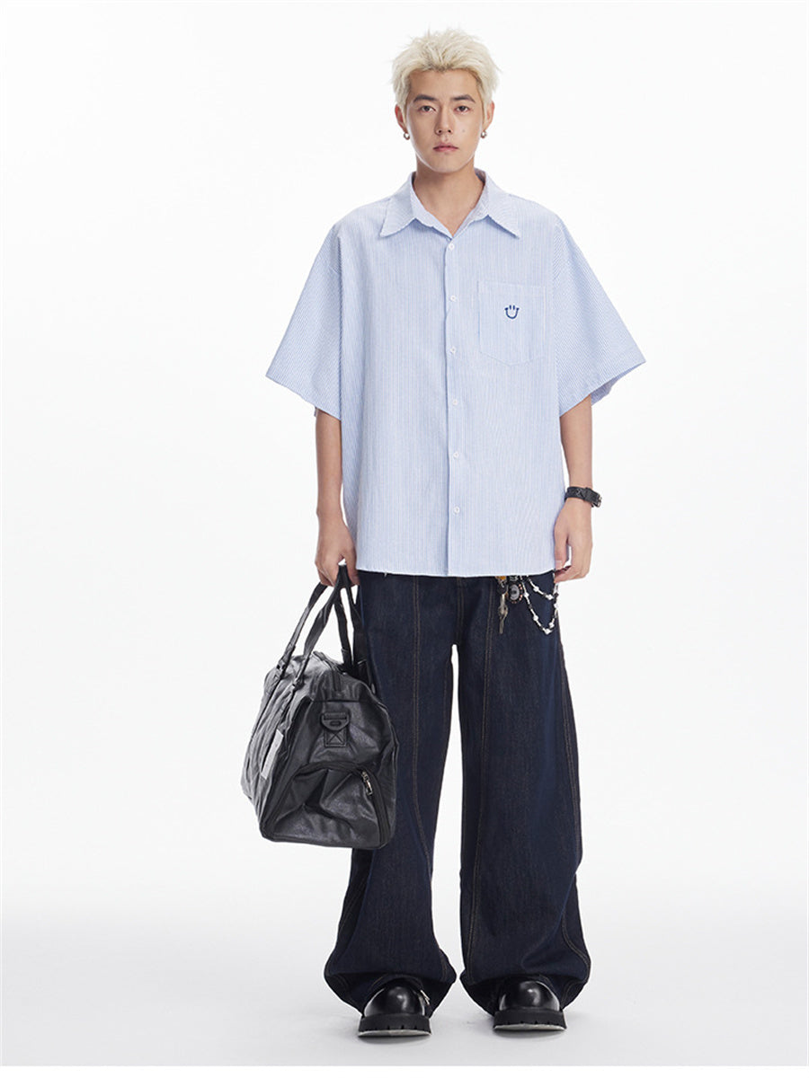 Liber SS Men's Embroidered Shirt