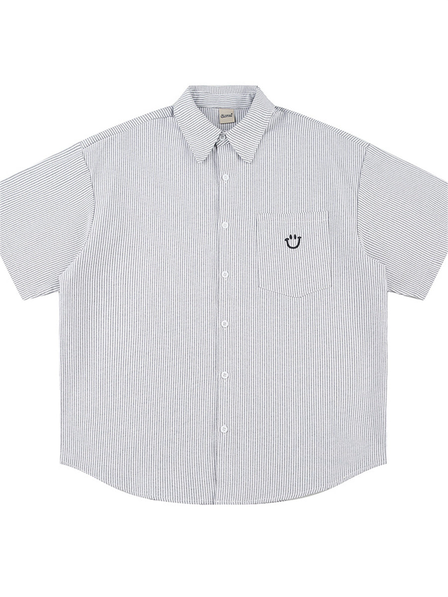 Liber SS Men's Embroidered Shirt
