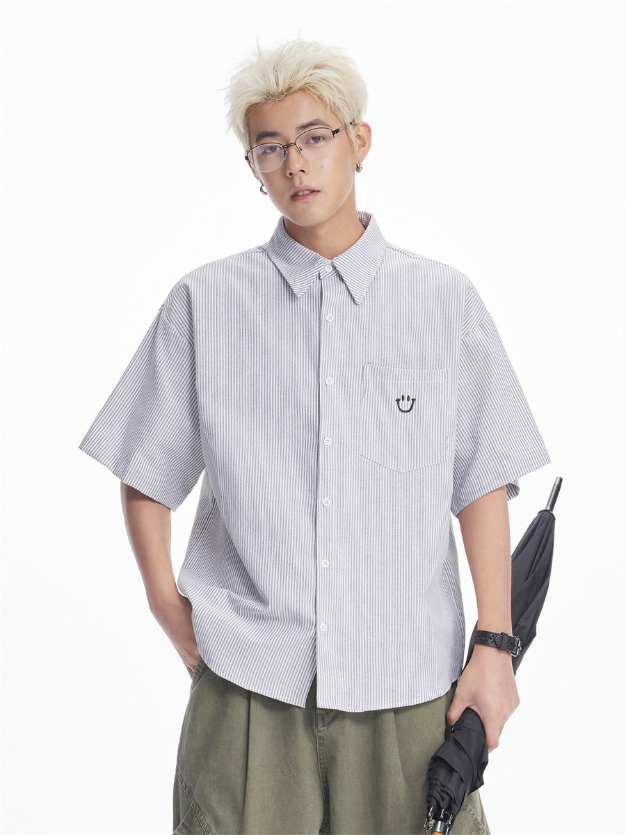 Liber SS Men's Embroidered Shirt