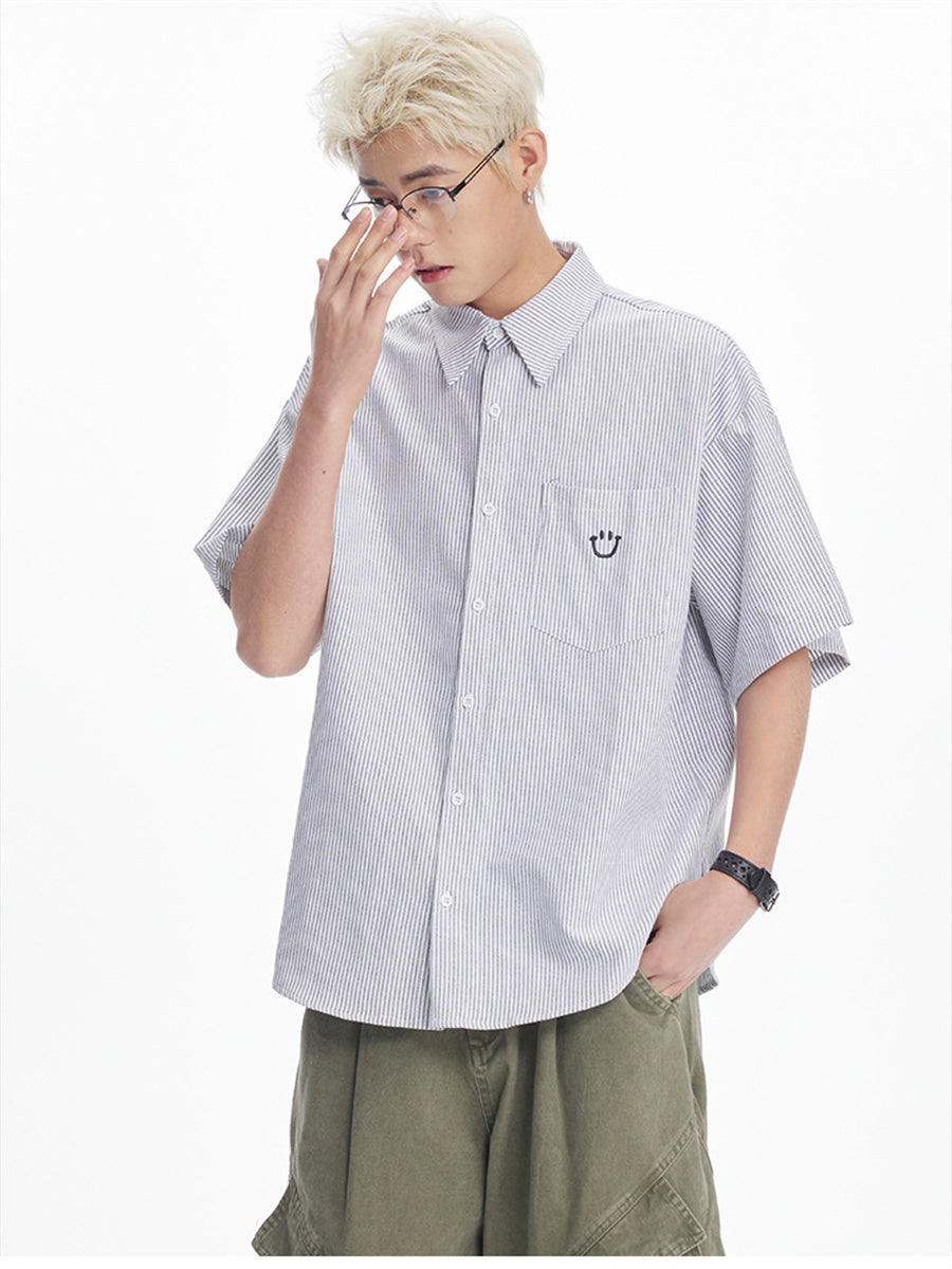 Liber SS Men's Embroidered Shirt