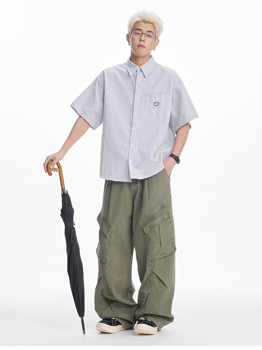 Liber SS Men's Embroidered Shirt