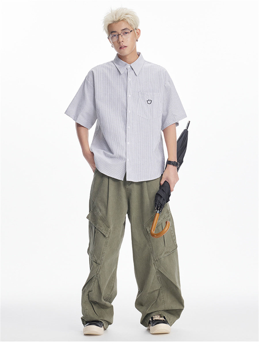 Liber SS Men's Embroidered Shirt