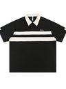 Liber SS Men's Printed Color Panel Polo Shirt
