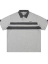 Liber SS Men's Printed Color Panel Polo Shirt