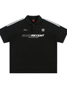Liber SS Men's Color Stitching American Retro Print Polo Shirt