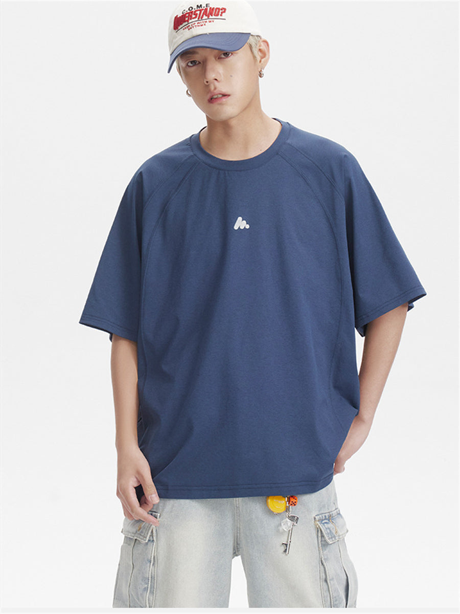 Liber SS Men's Lettering Embroidered T-shirt