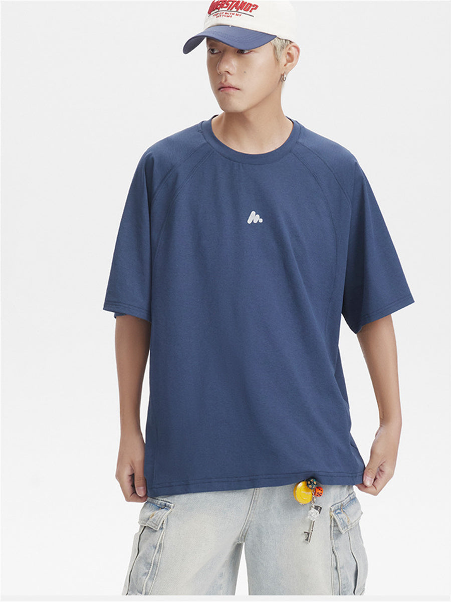 Liber SS Men's Lettering Embroidered T-shirt
