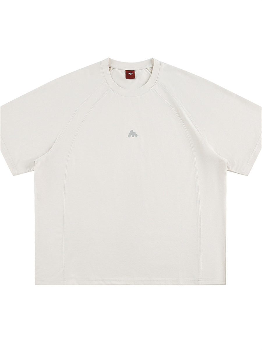 Liber SS Men's Lettering Embroidered T-shirt