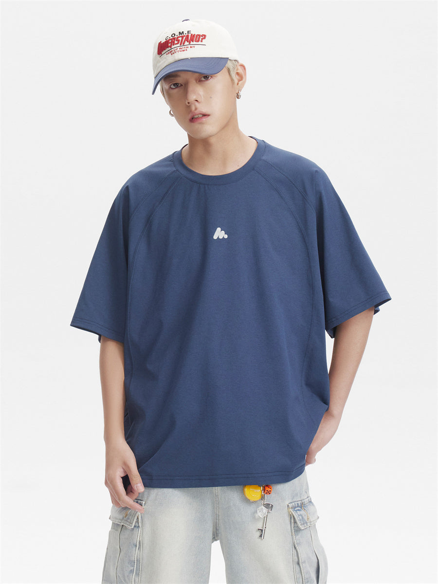 Liber SS Men's Lettering Embroidered T-shirt