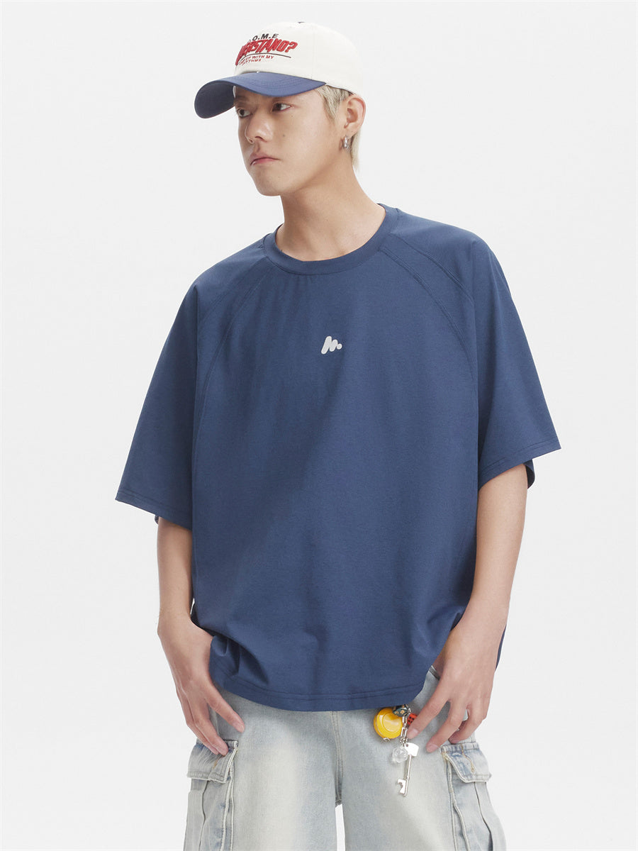 Liber SS Men's Lettering Embroidered T-shirt
