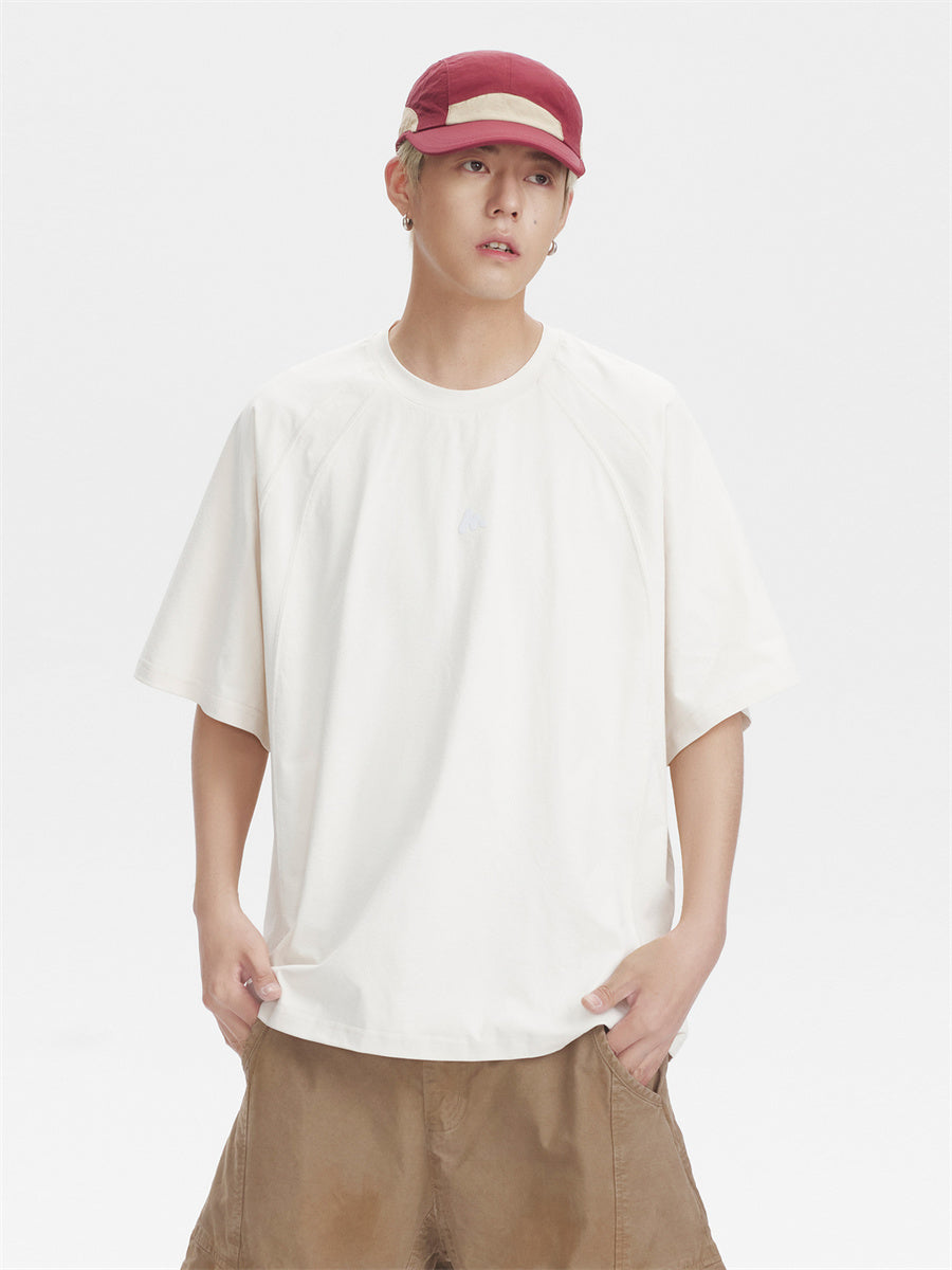 Liber SS Men's Lettering Embroidered T-shirt
