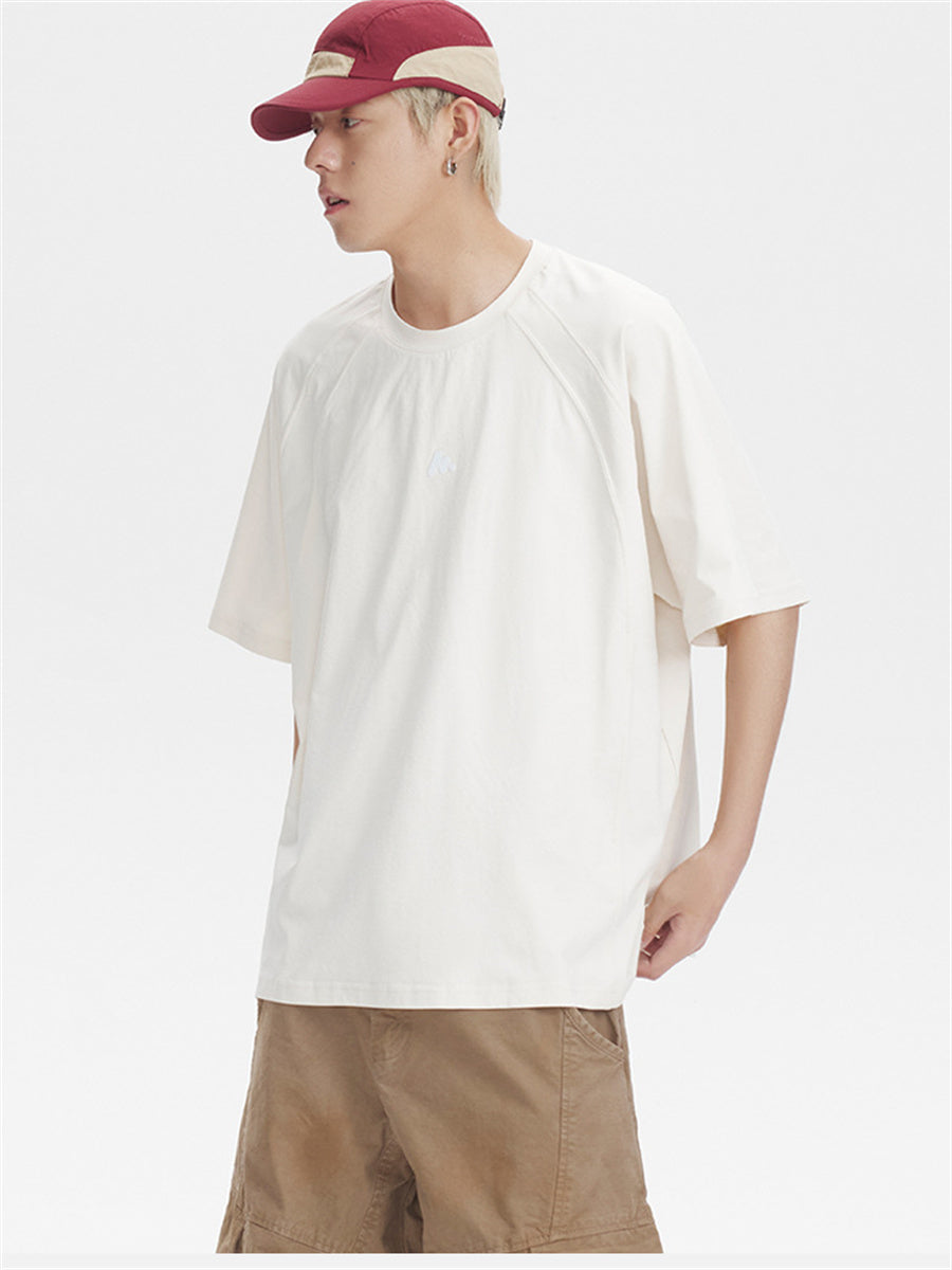 Liber SS Men's Lettering Embroidered T-shirt
