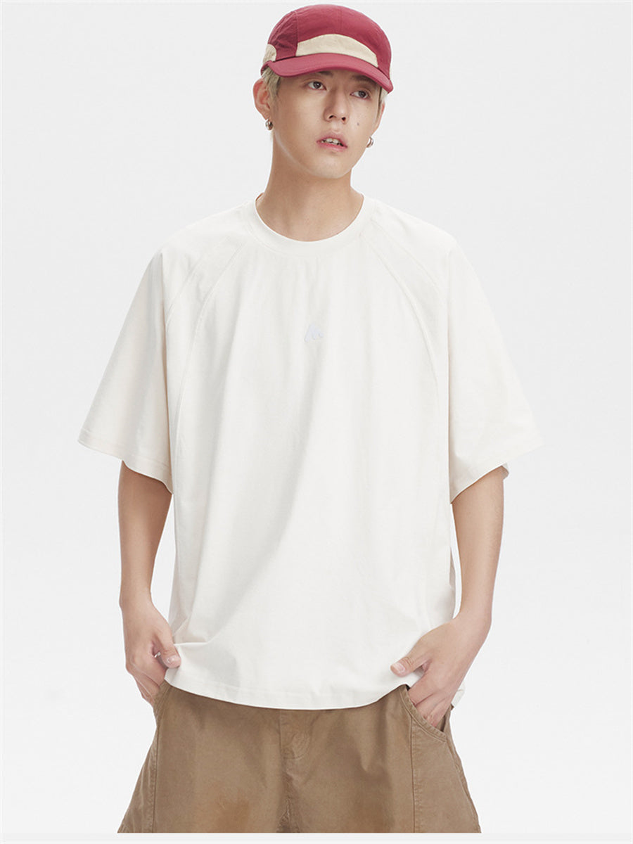 Liber SS Men's Lettering Embroidered T-shirt