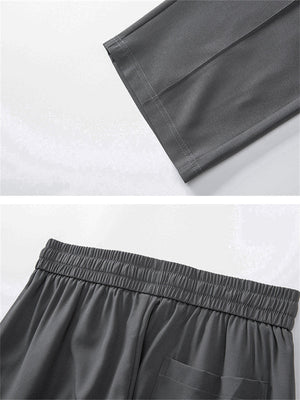 Liber Summer Men's Ming line Solid Color Basic Pants