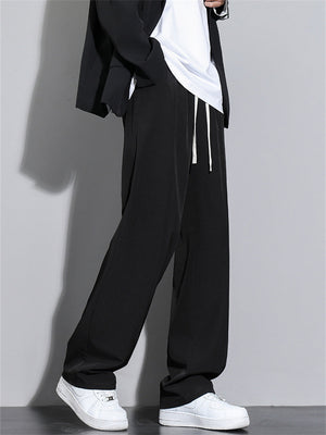 Liber Summer Men's Ming line Solid Color Basic Pants
