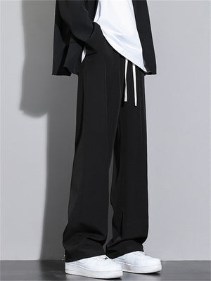 Liber Summer Men's Ming line Solid Color Basic Pants