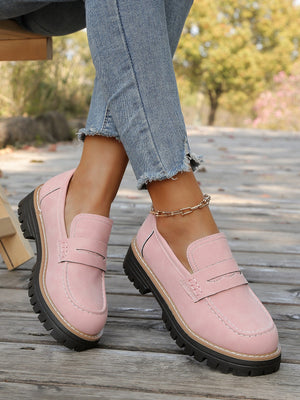Liber Four Seasons Thick-soled Women's Slip-On Loafers