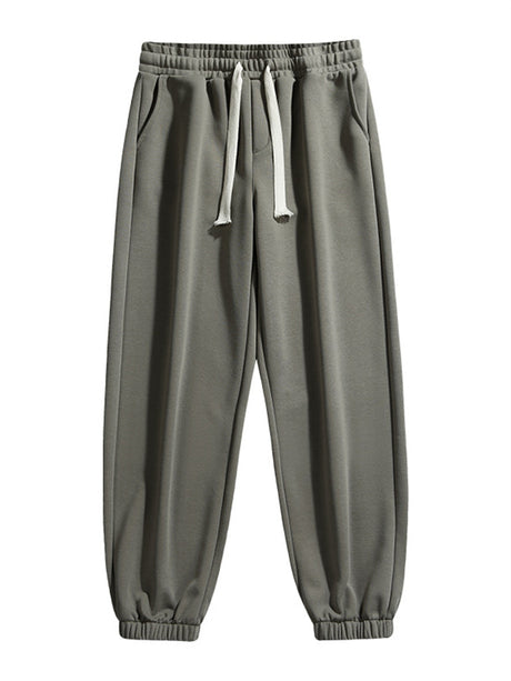 Liber Summer Men's Pocket decoration Solid Color Sweatpants Pants