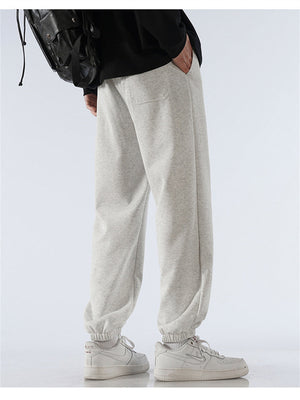 Liber Summer Men's Pocket decoration Solid Color Sweatpants Pants