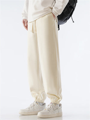 Liber Summer Men's Pocket decoration Solid Color Sweatpants Pants