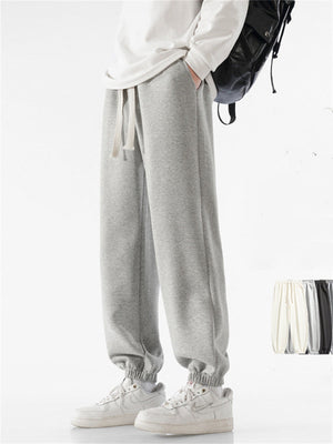 Liber Summer Men's Pocket decoration Solid Color Sweatpants Pants