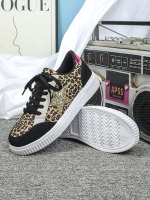 Liber Four Seasons Leopard Print Unisex Casual Sports Shoes